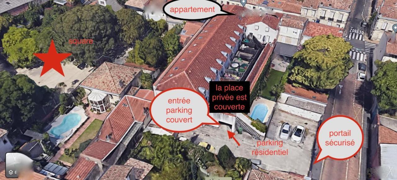 Superbe T3 Duplex Parking Prive Gratuit Sur Place Μπορντό Εξωτερικό φωτογραφία